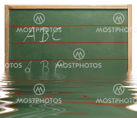 sinking ABC blackboard