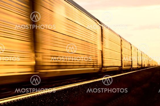 Train at Sunset