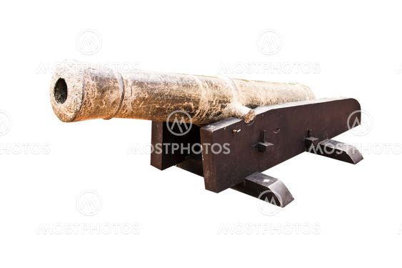 Ancient cannons.