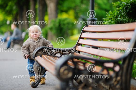 Toddler boy in the park