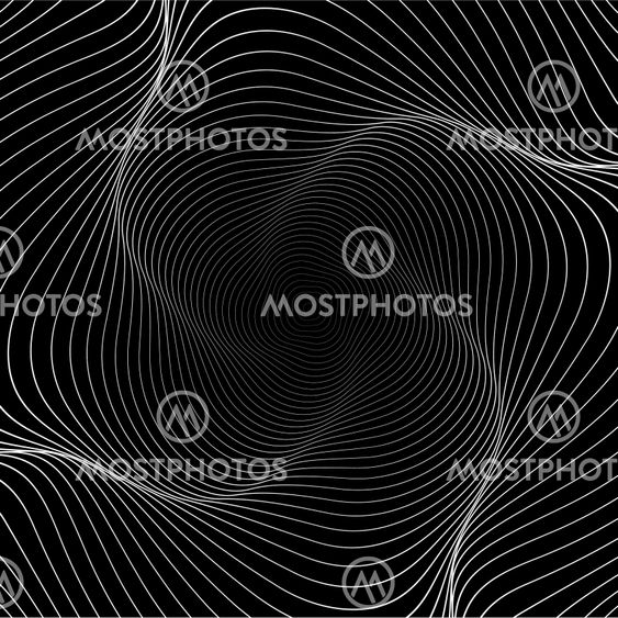 Design whirl movement illusion background. Abstract lines...