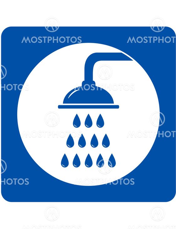 icon with shower and drops