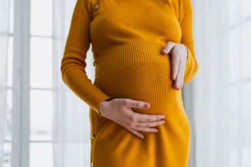 Pregnancy motherhood people expectation future. Pregnant...