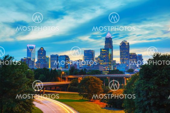 Overview of downtown Charlotte, NC