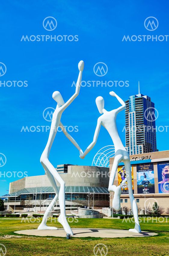 The Dancers public sculpture in Denver