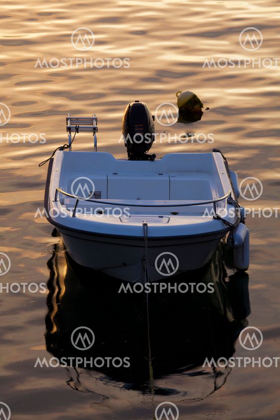 Boat in Castro Urdiales, Cantabria, Spain