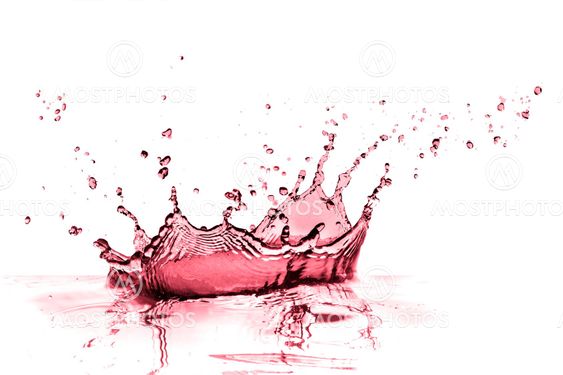 red wine splash