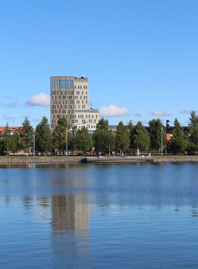 Utsikt från Västra Kajen i Piteå