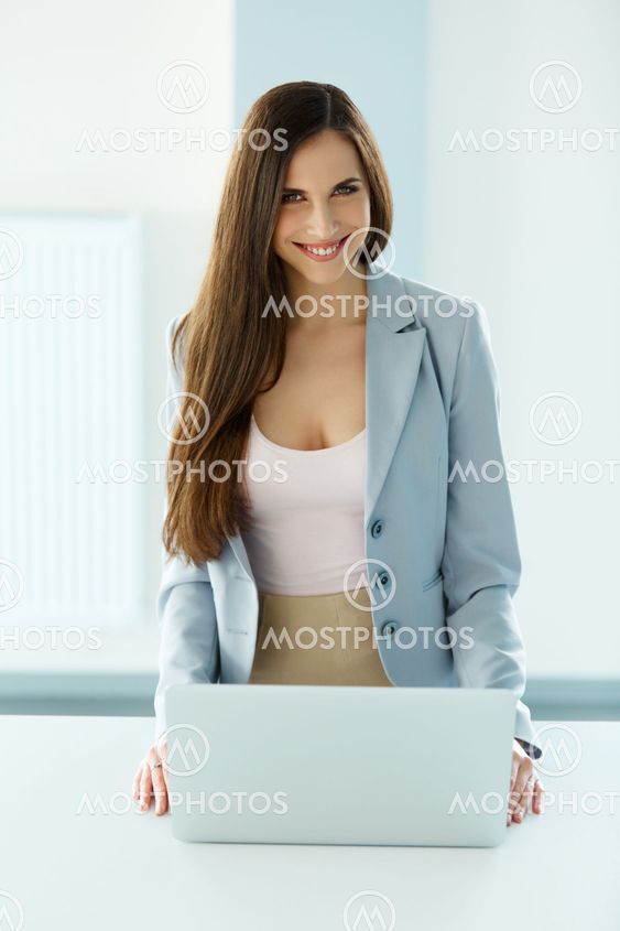 Shot of a Businesswoman at Work in an Office