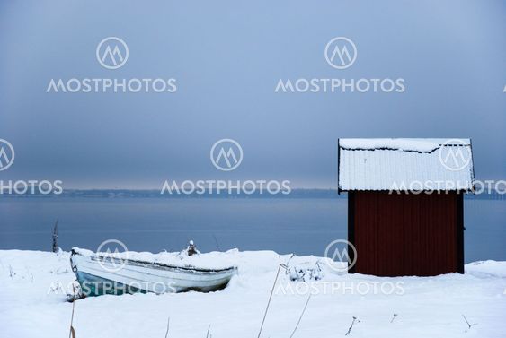 Coastal winter view