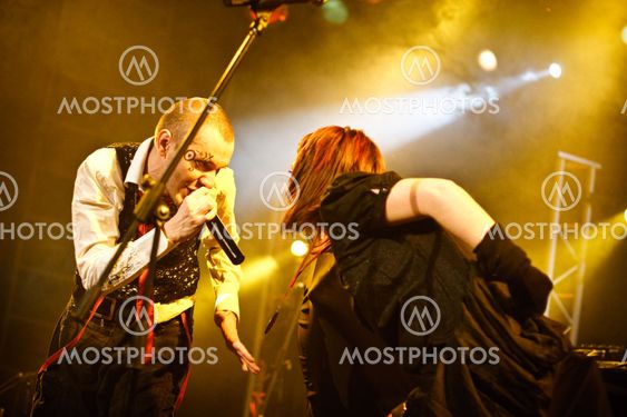 MOSCOW - MARCH 9: Razoom band performs at OTV2 live show on March 9, 2009 in Moscow, Russia