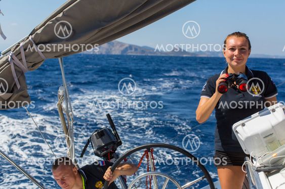Sailors participate in sailing regatta 16th Ellada Autumn...