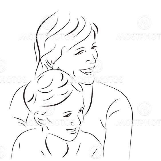 Woman and her son