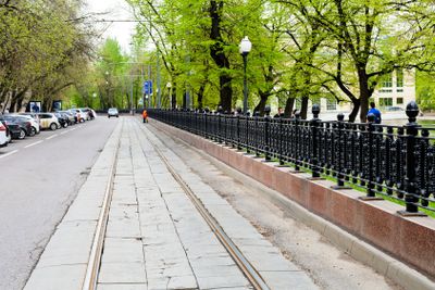 carriageway of Chistoprudniy Boulevard in Moscow