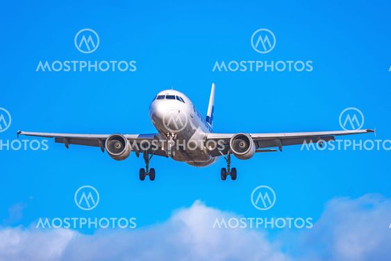 Airliner from Finnair landing at Stockholm Arlanda (ARN)...