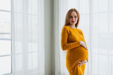 Pregnancy motherhood people expectation future. Pregnant...