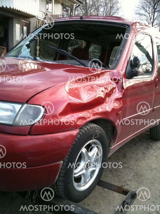 Krockad car