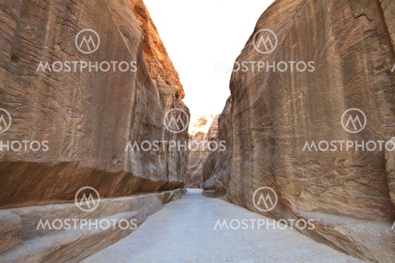 As-Siq Petra, Lost rock city of Jordan. UNESCO world heritage site and one of The New 7 Wonders of the World.