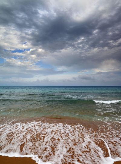 sea landscape with moody sky