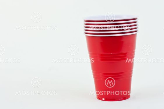 Stack of Plastic Cups