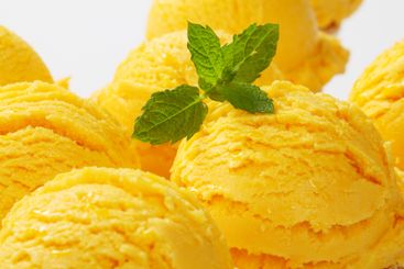 yellow ice cream