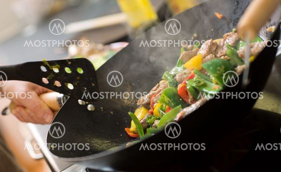 Chef cooking