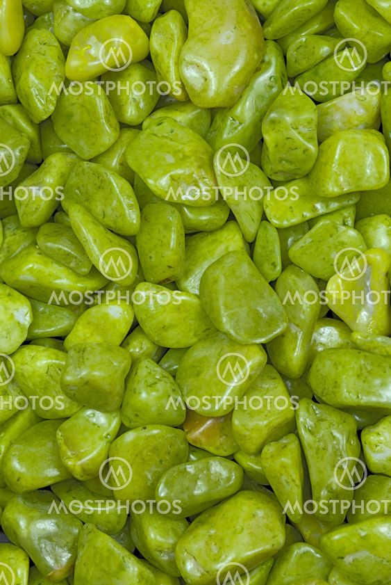 Shiny Green Pebbles