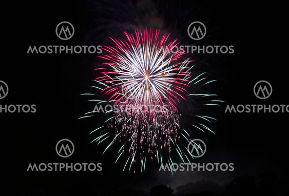 fireworks, Volksfest Bobingen, Germany, 13.08.2012