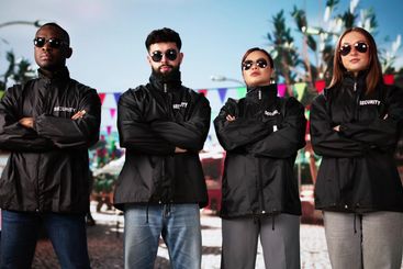 Security Guard Event Service At Street Food Event