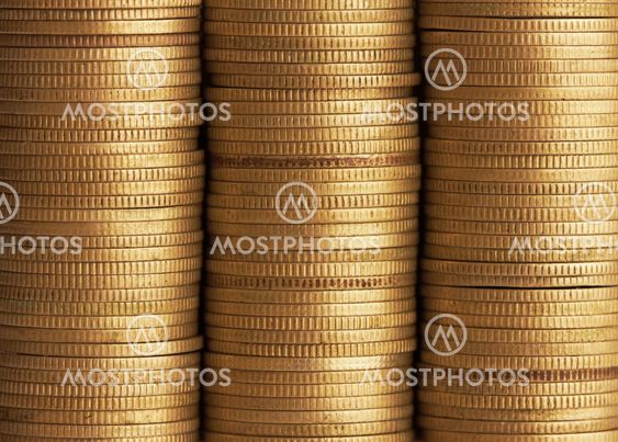 gold coin stack