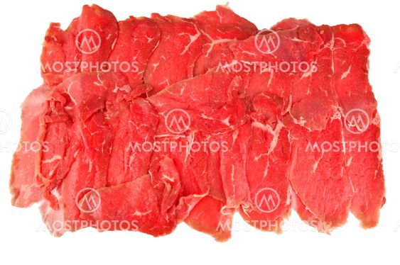 fresh carpaccio on the plate