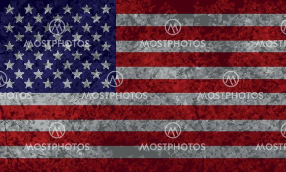 American Flag Grunge