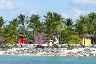 Small and Coloured Homes on the Coast of Santo Domingo