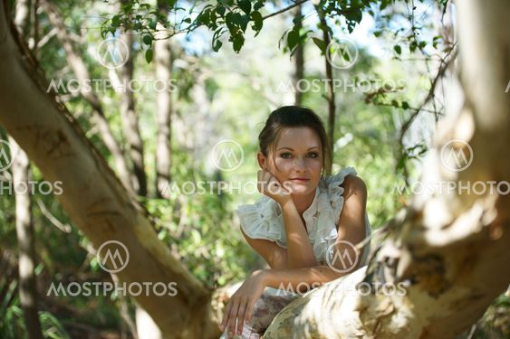 woman in park