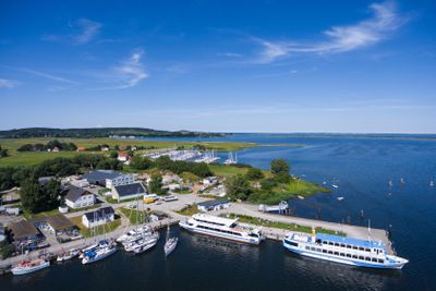 Vitte Hiddensee in Germany harbor island