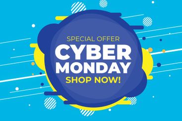 Flat deisgn cyber monday concept