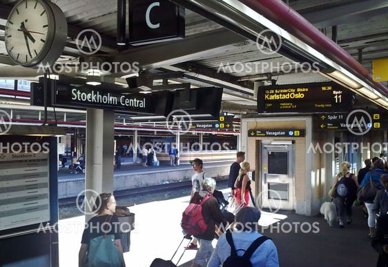 Stockholm Central vid Oslo tåget