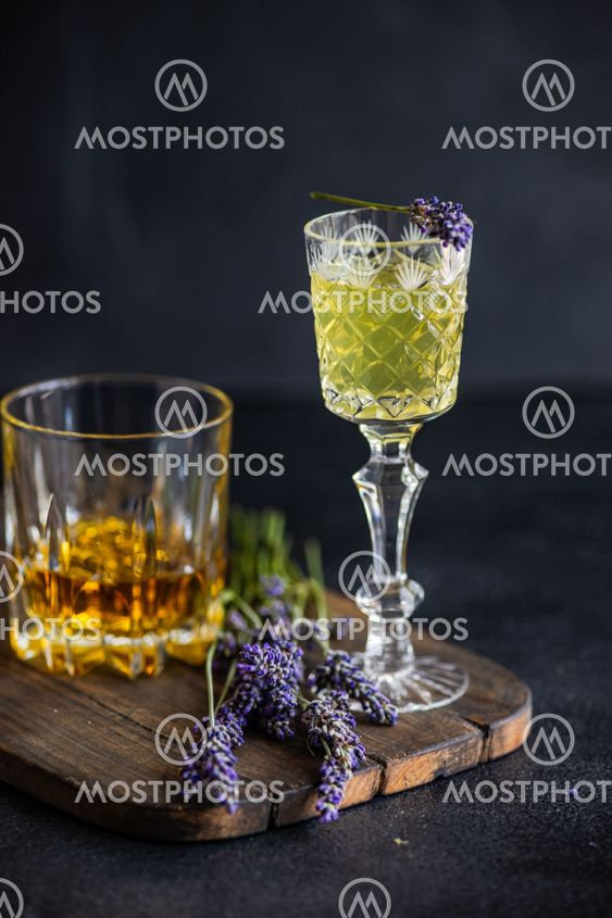 Traditional italian alcoho drink limoncello