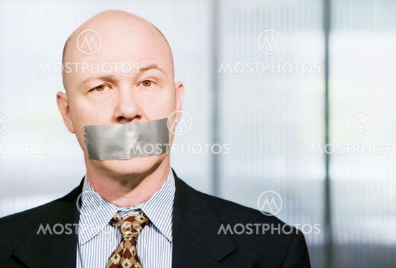 Muzzled Businessman