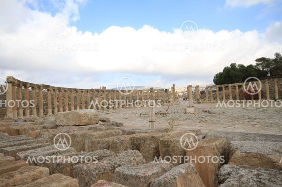 Oval Plaza,Jarash Jordan