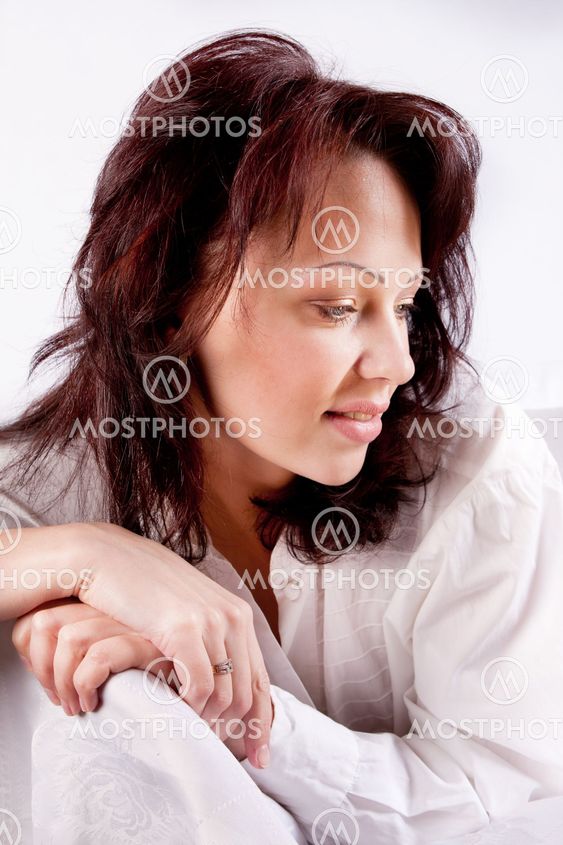 Portrait of a brunette