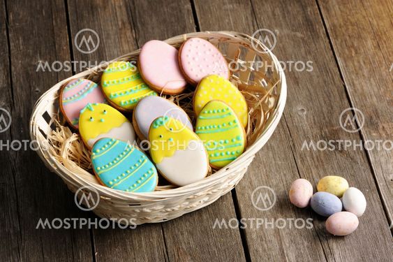 Easter homemade gingerbread cookie