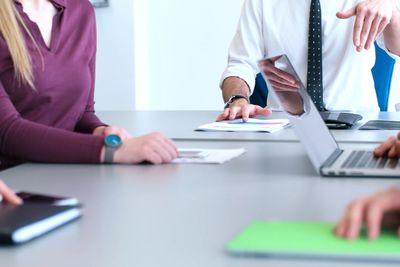 group of business man on meeting