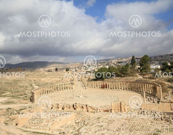 Oval Plaza,Jarash Jordan