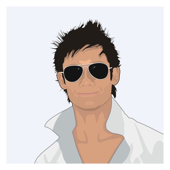 Young man with dark sunglasses