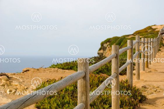 Fence above the cliff