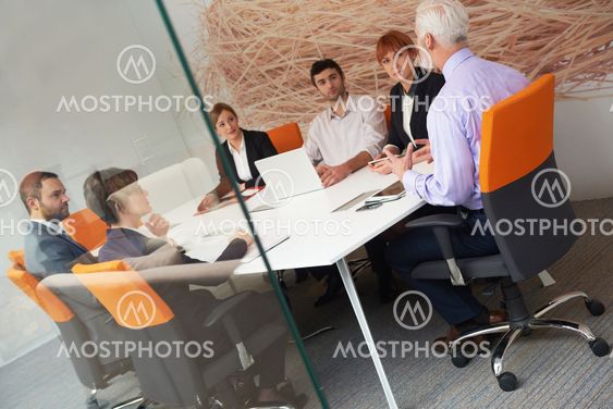 business people group on meeting