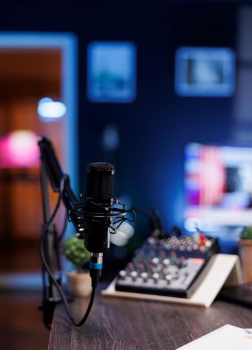 Professional mic used for talk shows