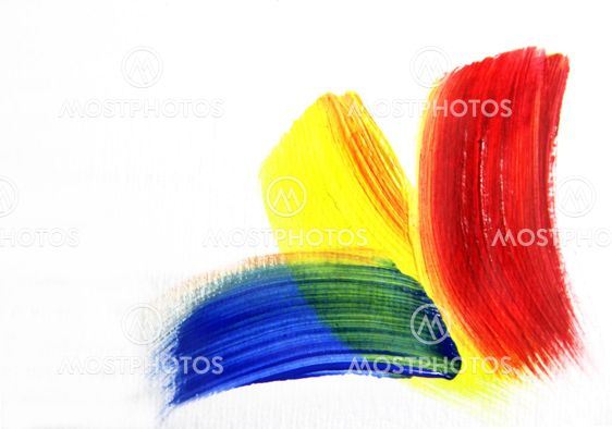 Vivid background of painted strokes