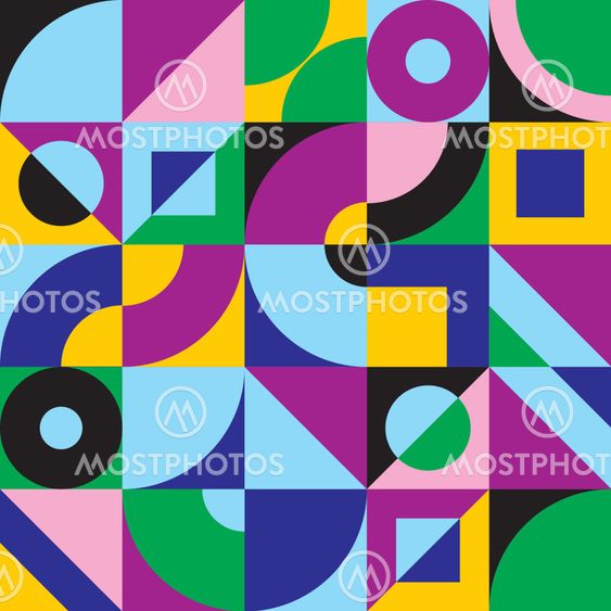 abstract geometric poster